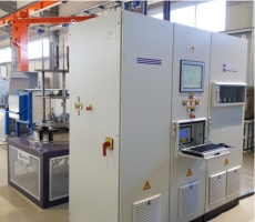 Ionitech's plasma nitriding equipment electrical cabinet, containing the operating and controling electronics and the gas-vacuum system.