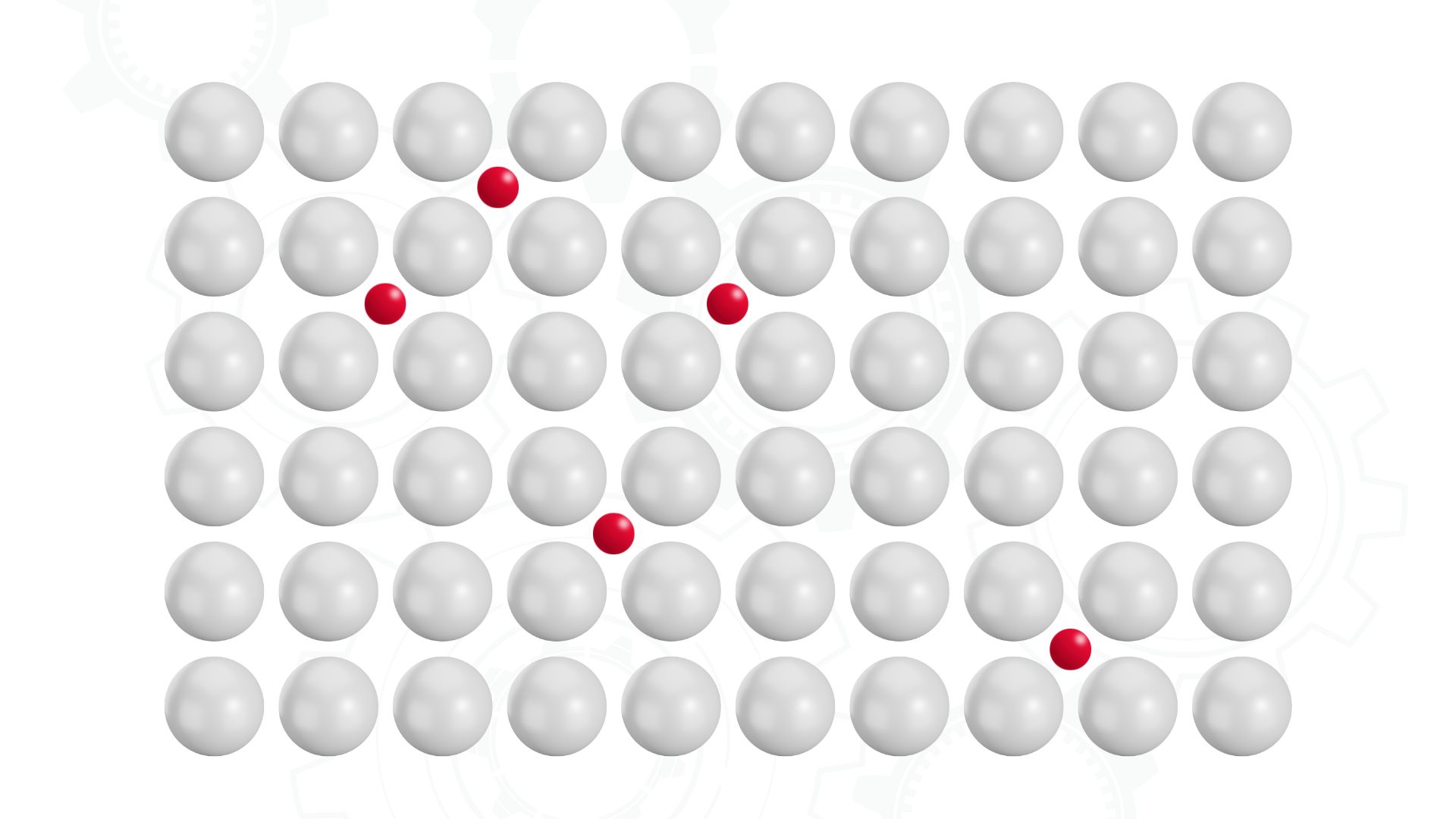 Interstitial atoms in the crystal structure